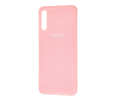 Чохол для Samsung Galaxy A70 (A705) Silicone cover рожевий