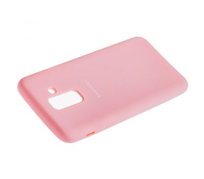 Чохол для Samsung Galaxy A6+ 2018 (A605) Silky Soft Touch світло рожевий 1023903