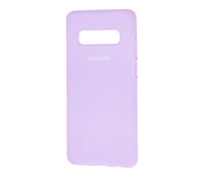 Чохол для Samsung Galaxy S10+ (G975) Silicone Full світло-фіолетовий 1023786
