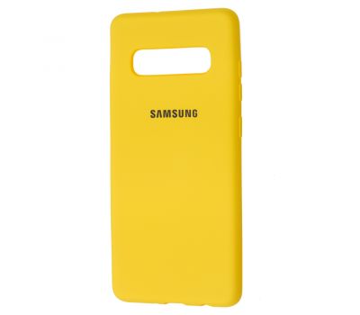 Чохол для Samsung Galaxy S10+ (G975) Silicone Full жовтий 1023783