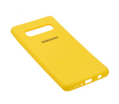 Чохол для Samsung Galaxy S10+ (G975) Silicone Full жовтий 1023784
