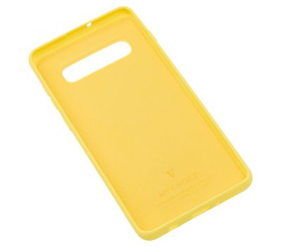 Чохол для Samsung Galaxy S10+ (G975) Silicone Full жовтий 1023785