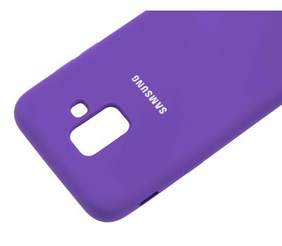 Чохол для Samsung Galaxy A6 2018 (A600) Silky Soft Touch фіолетовий 1026841