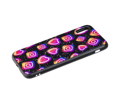 Чохол для iPhone X / Xs glass new "Instagram" 1029334