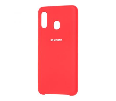 Чохол для Samsung Galaxy A20/A30 Silky Soft Touch червоний 1032407