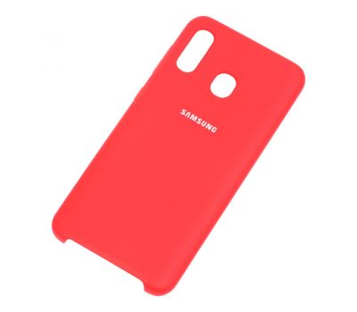 Чохол для Samsung Galaxy A20/A30 Silky Soft Touch червоний 1032408