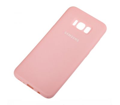Чохол Samsung Galaxy S8+ (G955) Silicone cover рожевий 1032667