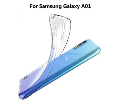 Чохол для Samsung Galaxy A01 (A015) slim силікон прозорий 1032182