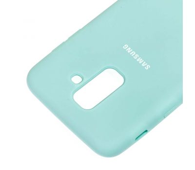 Чохол для Samsung Galaxy A6+ 2018 (A605) Silky Soft Touch світло бірюзовий 1032565