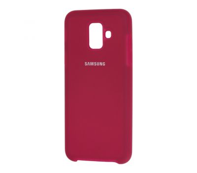 Чохол для Samsung Galaxy A6 2018 (A600) Silky Soft Touch вишневий