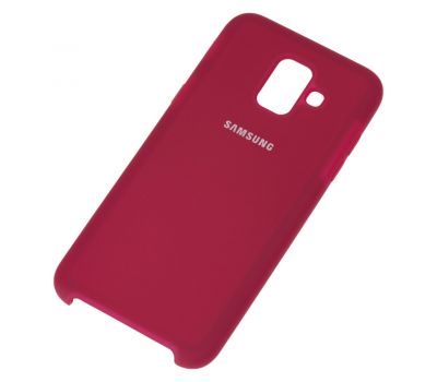 Чохол для Samsung Galaxy A6 2018 (A600) Silky Soft Touch вишневий 1032463