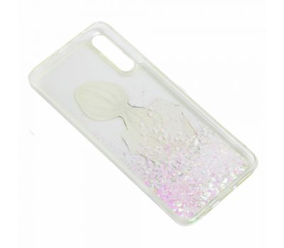 Чохол для Samsung Galaxy A70 (A705) Блиск вода "дівчина" світло-рожевий 1034938