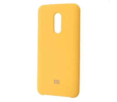 Чохол для Xiaomi Redmi 5 Plus Silky Soft Touch жовтий 1036856