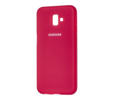Чохол для Samsung Galaxy J6+ 2018 (J610) Silicone Full рожево-червоний 1037286
