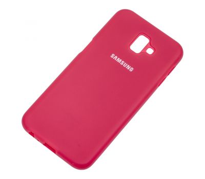 Чохол для Samsung Galaxy J6+ 2018 (J610) Silicone Full рожево-червоний 1037287