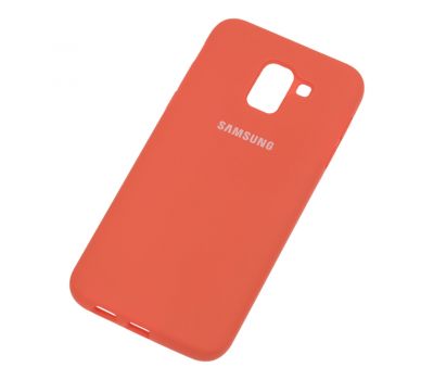 Чохол для Samsung Galaxy J6 2018 (J600) Silicone Full помаранчевий 1037263