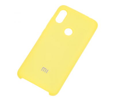 Чохол для Xiaomi Redmi Note 6 Pro Silky Soft Touch "лимонний" 1037063