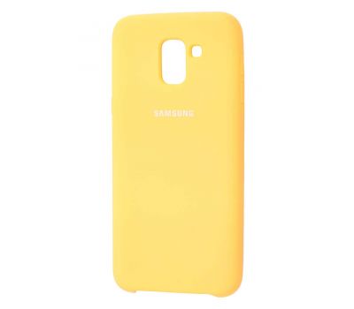 Чохол для Samsung Galaxy J6 2018 (J600) Silky жовтий 1037376