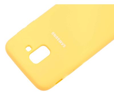 Чохол для Samsung Galaxy J6 2018 (J600) Silky жовтий 1037377