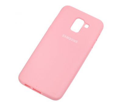 Чохол для Samsung Galaxy J6 2018 (J600) Silicone Full світло-рожевий 1037269