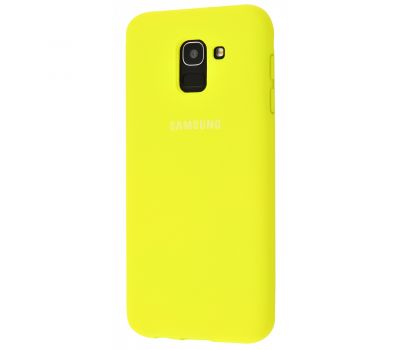Чохол для Samsung Galaxy J6 2018 (J600) Silicone Full лимонний 1037259