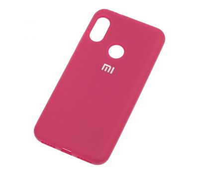 Чохол для Xiaomi Redmi Note 6 Pro Silicone Full рожево-червоний 1037030