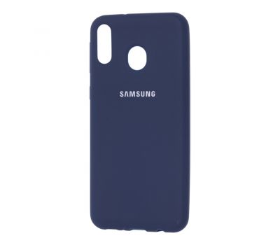 Чохол для Samsung Galaxy M20 (M205) Silicone cover синій