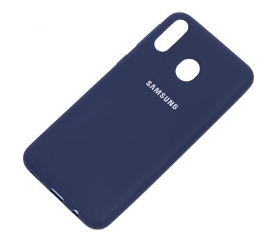 Чохол для Samsung Galaxy M20 (M205) Silicone cover синій 1039154