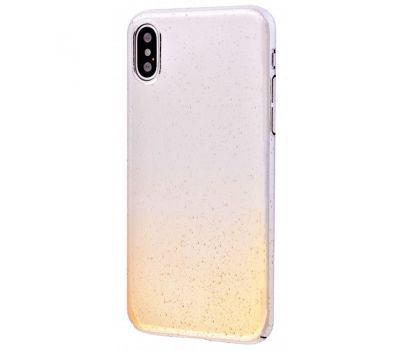 Чохол Summer Rain для iPhone X / Xs краплі дощу золотистий 1040679