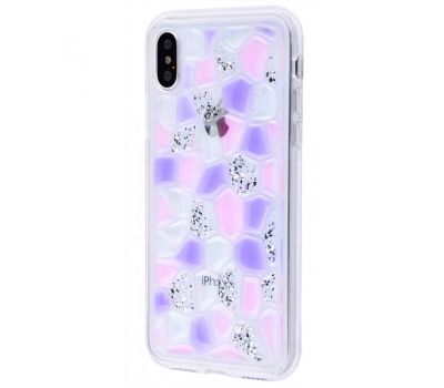 Чохол Colour stones для iPhone X / Xs фіолетовий 1040509