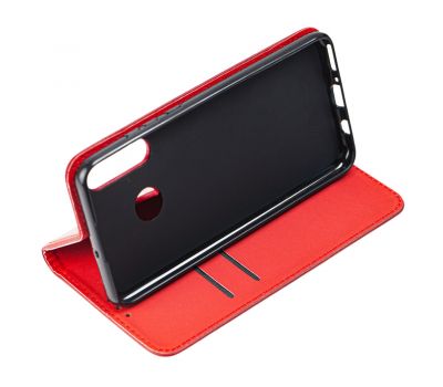 Чохол книжка Huawei P30 Lite Black magnet червоний 1043587