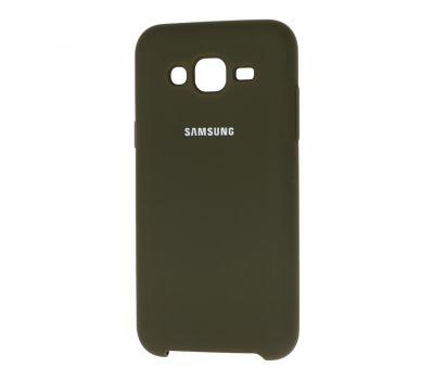 Чохол для Samsung Galaxy J5 (J500) Silky Soft Touch оливковий