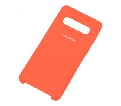 Чохол Samsung Galaxy S10 (G973) Silky Soft Touch помаранчевий 1044780