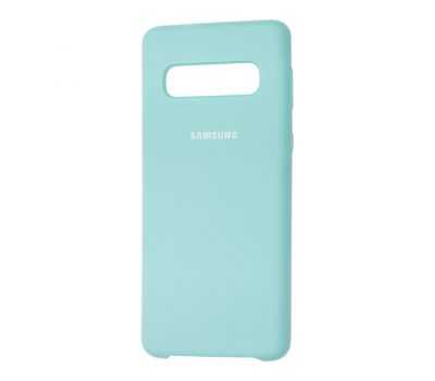 Чохол Samsung Galaxy S10 (G973) Silky Soft Touch бірюзовий