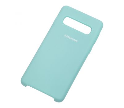 Чохол Samsung Galaxy S10 (G973) Silky Soft Touch бірюзовий 1044768