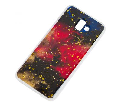 Чохол для Samsung Galaxy J6+ 2018 (J610) Art confetti "темно-червоний" 1045807