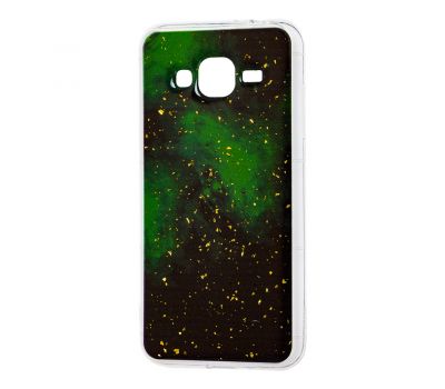 Чохол для Samsung Galaxy J3 2016 (J320) Art confetti "темно-зелений"