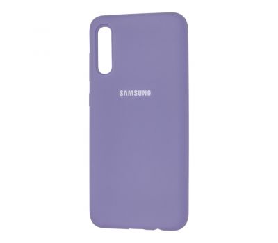 Чохол для Samsung Galaxy A70 (A705) Silicone Full лавандовий-сірий 1049926