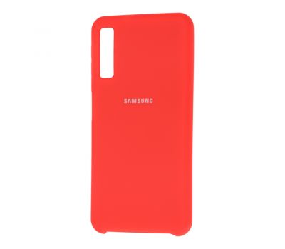 Чохол для Samsung Galaxy A7 2018 (A750) Silky Soft Touch яскраво рожевий