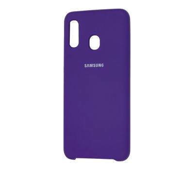 Чохол для Samsung Galaxy A20/A30 Silky Soft Touch фіолетовий 1050085