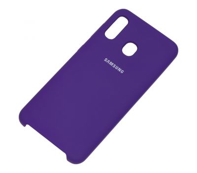 Чохол для Samsung Galaxy A20/A30 Silky Soft Touch фіолетовий 1050086