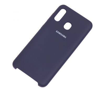 Чохол для Samsung Galaxy A20/A30 Silky Soft Touch темно-синій 1050083