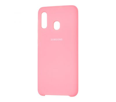 Чохол для Samsung Galaxy A20/A30 Silky Soft Touch світло-рожевий 1050065
