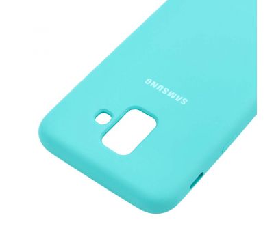 Чохол для Samsung Galaxy A6 2018 (A600) Silky Soft Touch бірюзовий 1050097