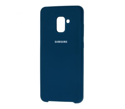 Чохол для Samsung Galaxy A8+ 2018 (A730) Silky Soft Touch морської хвилі 1050315