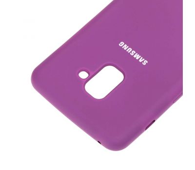 Чохол для Samsung Galaxy A8+ 2018 (A730) Silky Soft Touch бузковий 1050347