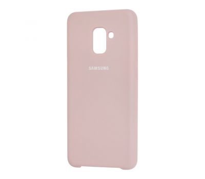 Чохол для Samsung Galaxy A8+ 2018 (A730) Silky Soft Touch блідо-рожевий 1050288