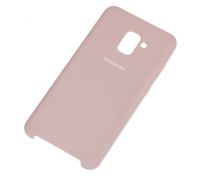 Чохол для Samsung Galaxy A8+ 2018 (A730) Silky Soft Touch блідо-рожевий 1050289