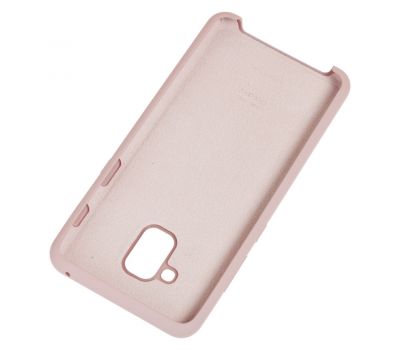 Чохол для Samsung Galaxy A8+ 2018 (A730) Silky Soft Touch блідо-рожевий 1050290