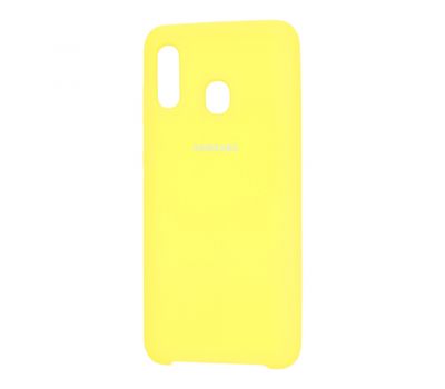 Чохол для Samsung Galaxy A20/A30 Silky Soft Touch лимонний 1050050